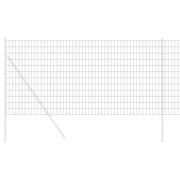 vidaXL Euro ograda Siva 1,4 x 10 m Željezo prekriveno PVC-om