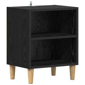 vidaXL Ormarić za krevet Crni hrast 40 x 30 x 50 cm Konstruirano drvo