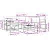 vidaXL Set vanjskih sofa s jastukom 8 pcs Prirodna i bež