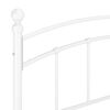 vidaXL Okvir za krevet bijeli metalni 140 x 200 cm