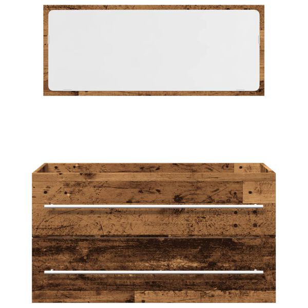 vidaXL 2-dijelni set kupaonskog namje&scaron;taja od starog drveta