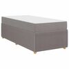 vidaXL Krevetna konstrukcija s madracem Sivo-smeđa 80 x 200 cm tkanina