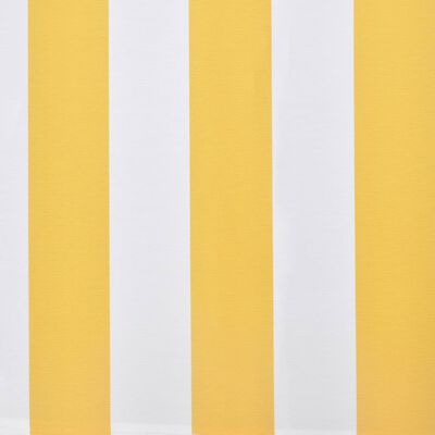 vidaXL Tenda na Ručno Uvlačenje Žuto-Bijela 300 cm