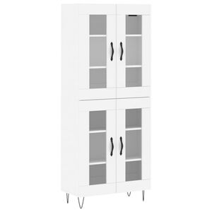 vidaXL Visoka komoda bijela 69,5x34x180 cm konstruirano drvo