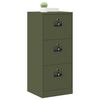 vidaXL Kabinet za datoteke Maslinasto zelena 45,5 x 42 x 106,5 cm