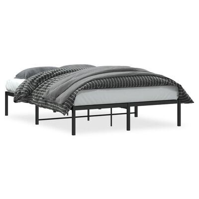 vidaXL Metalni okvir za krevet crni 135x190 cm