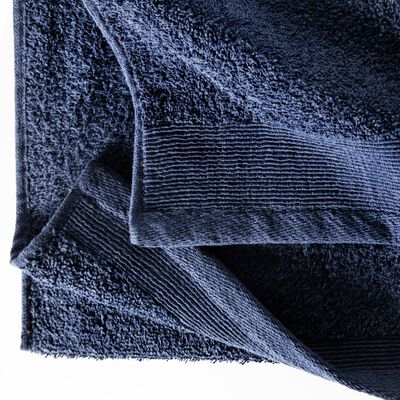 vidaXL 12-dijelni set ručnika pamučni 450 gsm modri