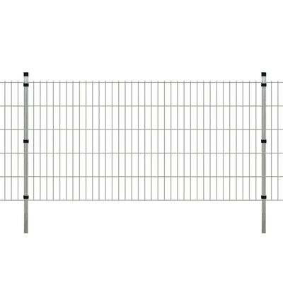 vidaXL Stupovi za ogradu 20 kom srebrni 150 cm od pocinčanog čelika