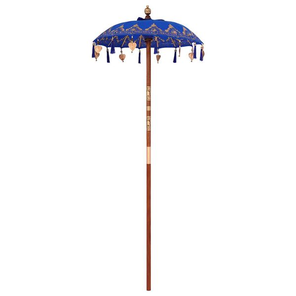 vidaXL Balineški Parasol Plava 95 x 95 x 260 cm