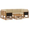 vidaXL Set vanjskih sofa 5 kom. Prirodna