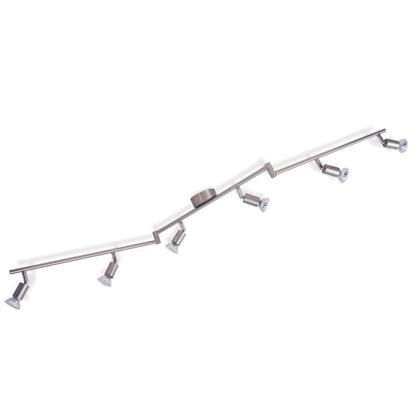 vidaXL Stropna Svjetiljka sa 6 LED Reflektora Satin Nikl