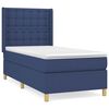 vidaXL Krevet s oprugama i madracem plavi 90 x 200 cm od tkanine