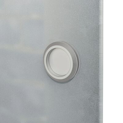 vidaXL Klizna vrata od stakla i aluminija 178 cm srebrna