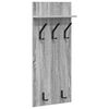 vidaXL Vje&scaron;alica za kapute na zidu Zidne Siva Sonoma 40 x 10 x 90 cm