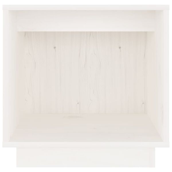 vidaXL Noćni ormarić bijeli 40 x 30 x 40 cm od masivne borovine