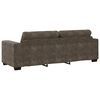 vidaXL Sofa 3 pcs Tamno siva Platnasta tkanina