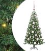 vidaXL Božićno drvce Zelena 120 cm PVC