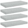 vidaXL Plutajuće zidne police 4 kom boja betona 50 x 23,5 x 3,8 cm MDF