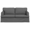 vidaXL Sofa Tamno siva 142 x 80 x 85 cm tkanina