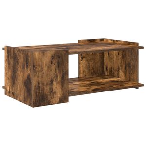 vidaXL Kava Stol Dimljeni hrast 90 x 50 x 33 cm Konstruirano drvo