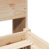 vidaXL Krevet s regalom za knjige bez madraca 200 x 200 cm od borovine
