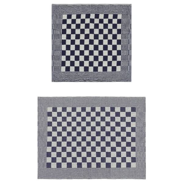 vidaXL Set ručnika od 50 komada plavo-bijeli pamučni