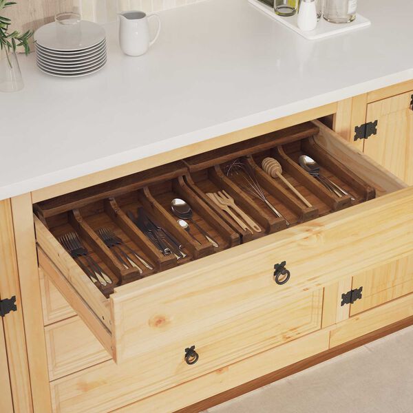 vidaXL Kutija Smeđa 36 x 30 x 10 cm Čvrsto mahagonijsko drvo