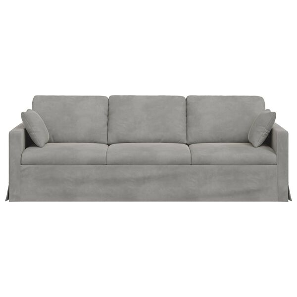 vidaXL Sofa Svijetlo siva 228 x 78 x 80 cm Bar&scaron;un