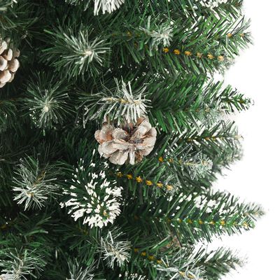 vidaXL Umjetno usko božićno drvce sa stalkom 120 cm PVC