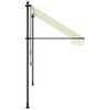 vidaXL Tenda na uvlačenje krem 300 x 150 cm od tkanine i čelika