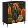 vidaXL Kreveta ZAANDAM Crni hrast 69 x 33 x 76 cm Konstruirano drvo