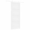 vidaXL Klizna vrata 93 x 232 cm Konstruirano drvo Bijela