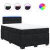 vidaXL Box spring krevet s madracem crni 120 x 200 cm bar&scaron;unasti