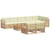 vidaXL Set vanjskih sofa 9 kom. Bijela i krem