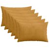 vidaXL Presvlaka za jastuk 6 pcs HEERLEN Žuta 30 x 50 cm Kord