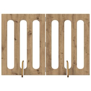 vidaXL Preklopna ogradica za kućne ljubimce 2 pcs Zanatski Hrast