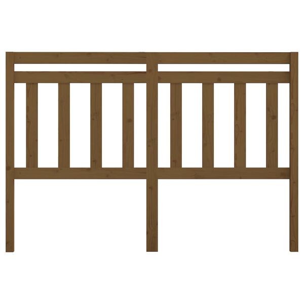 vidaXL Uzglavlje za krevet boja meda 146 x 4 x 100 cm masivna borovina