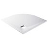 vidaXL Tu&scaron;-kada SMC bijela 90 x 90 cm