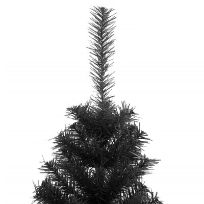 vidaXL Umjetno božićno drvce sa stalkom crno 150 cm PVC