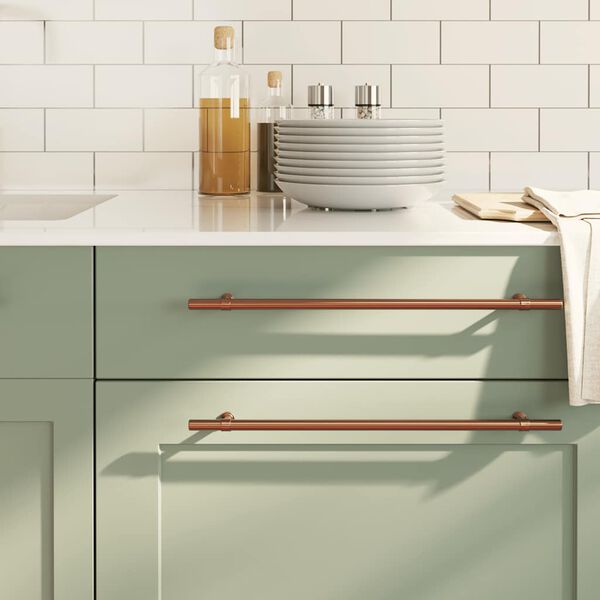 vidaXL Ručke za ormarić 5 kom brončane 320 mm od nehrđajućeg čelika