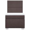 vidaXL Krevet s oprugama i madracem tamnosmeđi 100 x 200 cm od tkanine