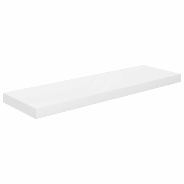 vidaXL Plutajuća zidna polica visoki sjaj bijela 80x23,5x3,8 cm MDF