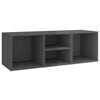 vidaXL Klupa za cipele sjajna siva 102 x 35 x 35 cm konstruirano drvo