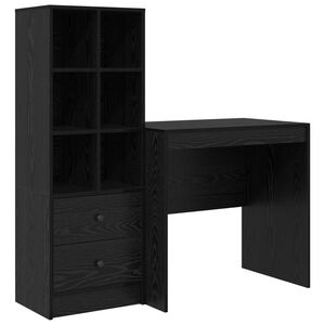 vidaXL Stol Crni hrast 125,5 x 50 x 127 cm 2 kom.
