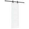 vidaXL Klizna vrata 73,5 x 211 cm Konstruirano drvo Bijela i crna
