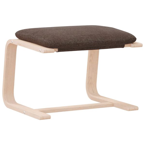 vidaXL Tabure tamnosmeđi 51 x 41 x 40 cm od tkanine