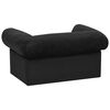 vidaXL Sofa za pse s ladicom crna 75 x 50 x 38 cm pli&scaron;ana