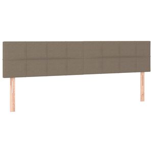 vidaXL Uzglavlja smeđesiva 160x5x78/88 cm od tkanine