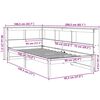 vidaXL Krevet s regalom za knjige bez madraca 90x190 cm od borovine