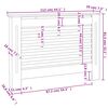 vidaXL Pokrovi za radijator 2 kom bijeli 112 x 19 x 81,5 cm MDF